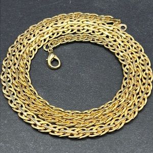 Gorgeous vintage Korea heavy gold tone necklace